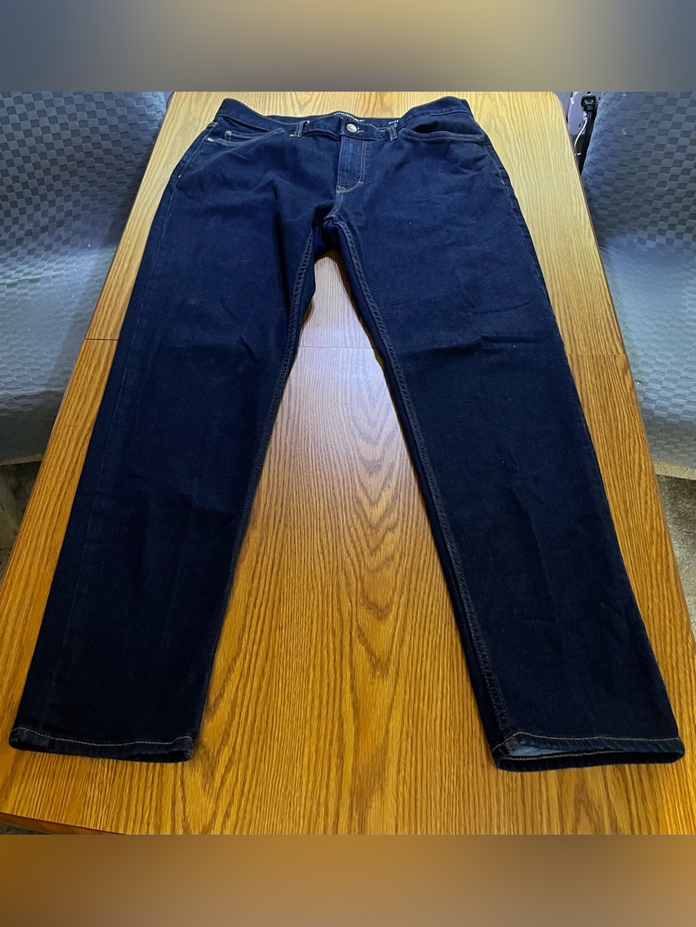 Banana Republic Athletic Fit Men's Dark Blue Straight-Leg Jeans Size 35x32